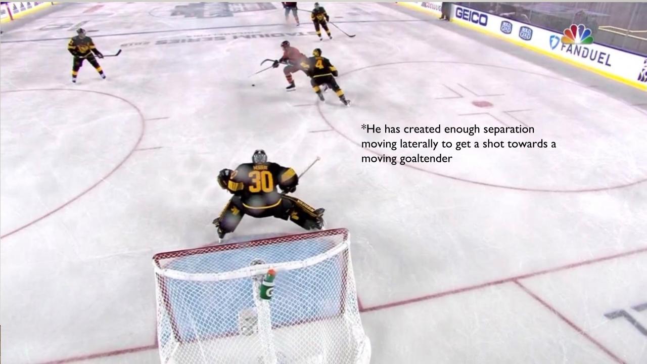 Created enough separation for a clean shot